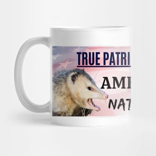 I brake for America's only native marsupial - Funny opossum bumper Mug